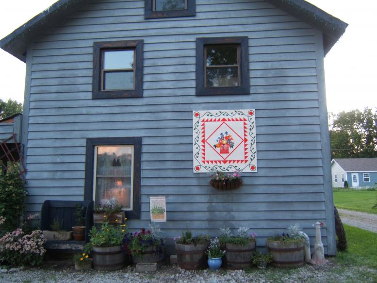 Quilt Square on Herbs and Lace