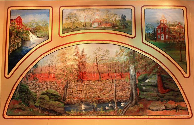 Mural in the Clifton Opera House